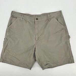Vintage Carhartt Carpenter Shorts Gray‎ Beige Men’s Size 42